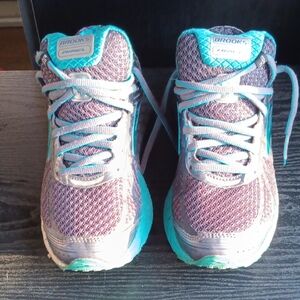 Brooks Ariel Stability Running Shoes Women’s Size 7 Teal & Navy Lace Up